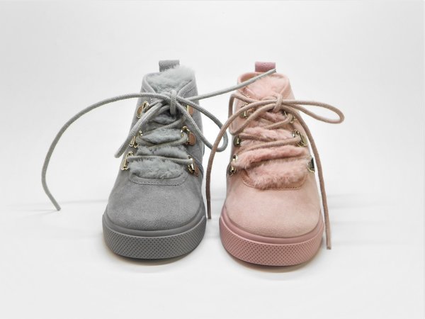 Botas para niña de serratex en rosa o gris