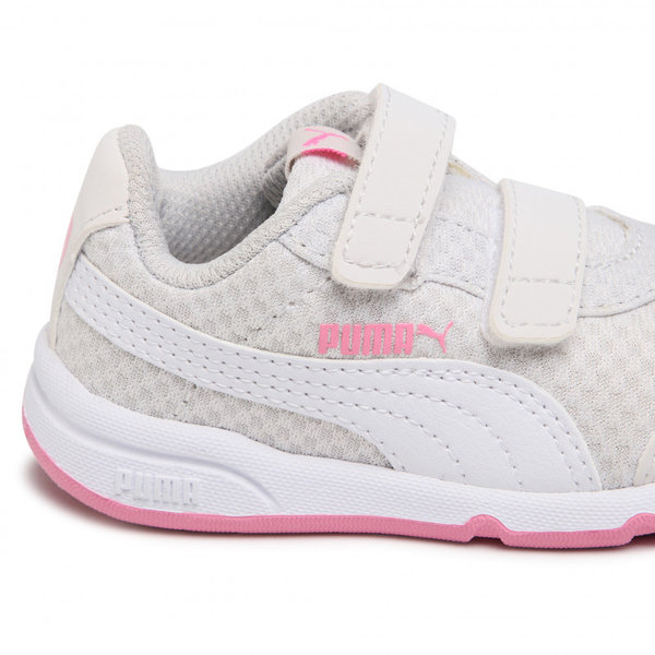 Deportivas Puma para niña en gris plata y rosa