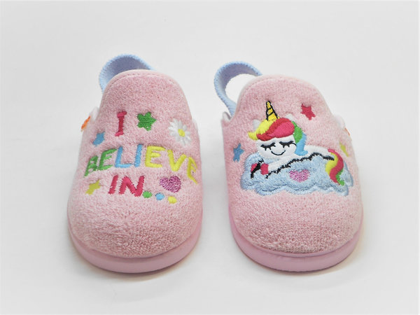 Zapatillas de casa para niña de verano con unicornio