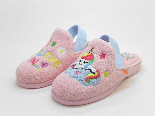 Zapatillas de casa para niña de verano con unicornio